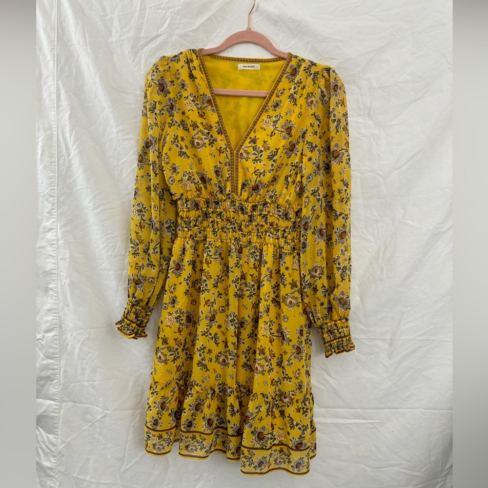 floral yellow dress